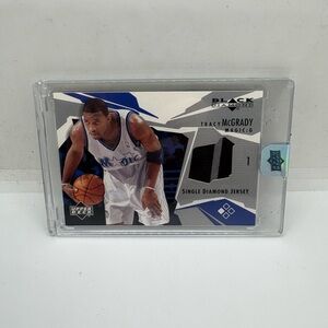 Upper Deck Black Diamond Tracy McGrady Jersey Card Game Worn